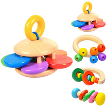 Load image into Gallery viewer, Baby Bell Wooden Toys Rattle Musical Educational Toys Instrument Rattles Handle Toys For Newborns Childen Kids Toy