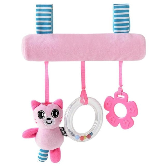 Newborn Baby Cute Cartoon Animal Crib Rattle Toy Toddler Infant Squeaky Bed Stroller Hanging Bell Appease Toys for Children Play